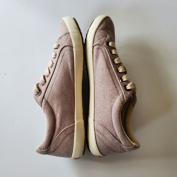 Taos Star Low Top Sneakers 10 Canvas Mauve Wash Round Toe Lace Up - Picture 5 of 12